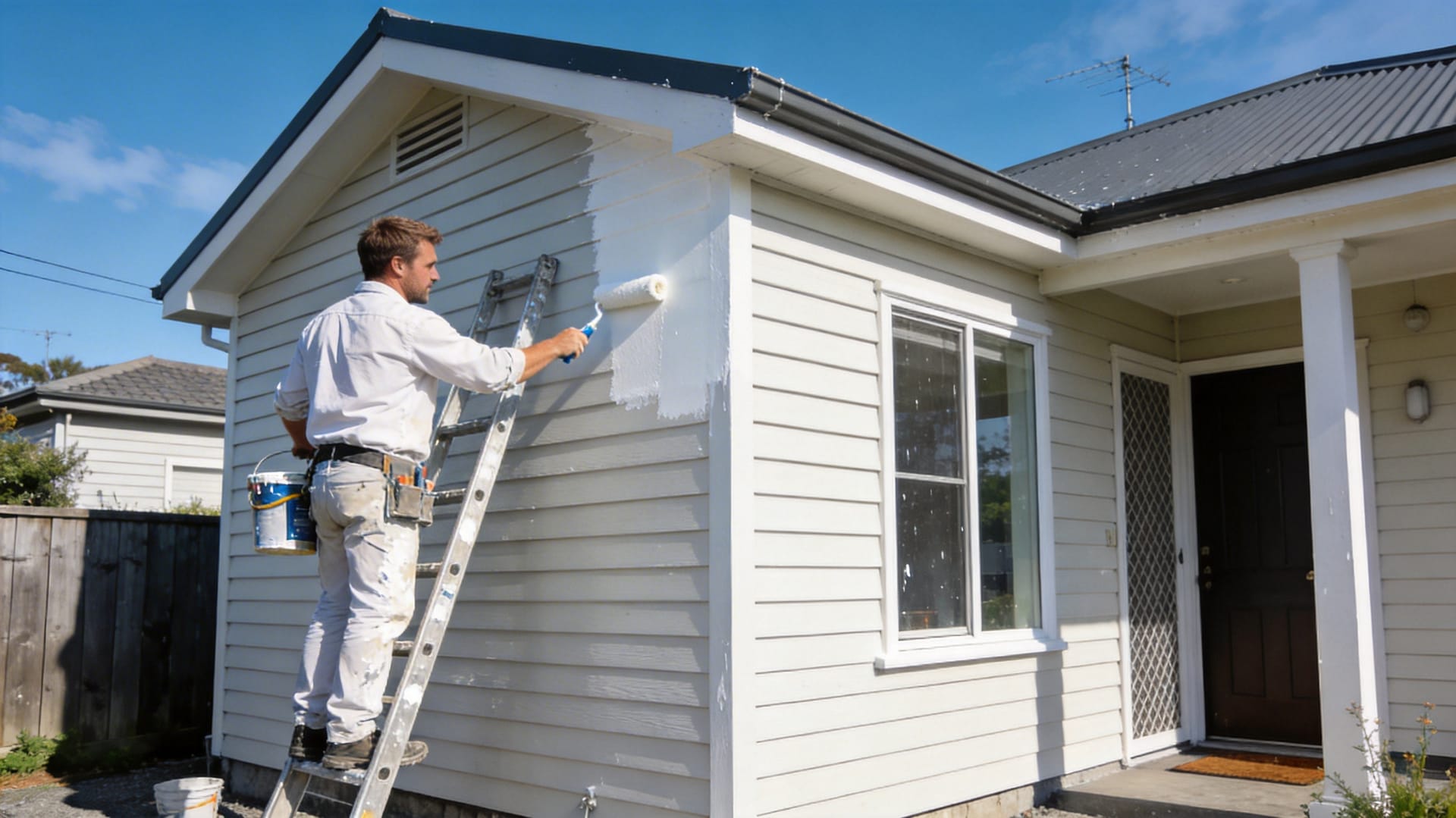 cost to paint a house nz exterior painting example for a New Zealand home