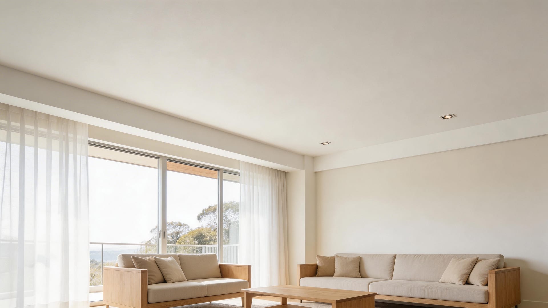 ceiling painting cost per square metre NZ in a painted living room ceiling