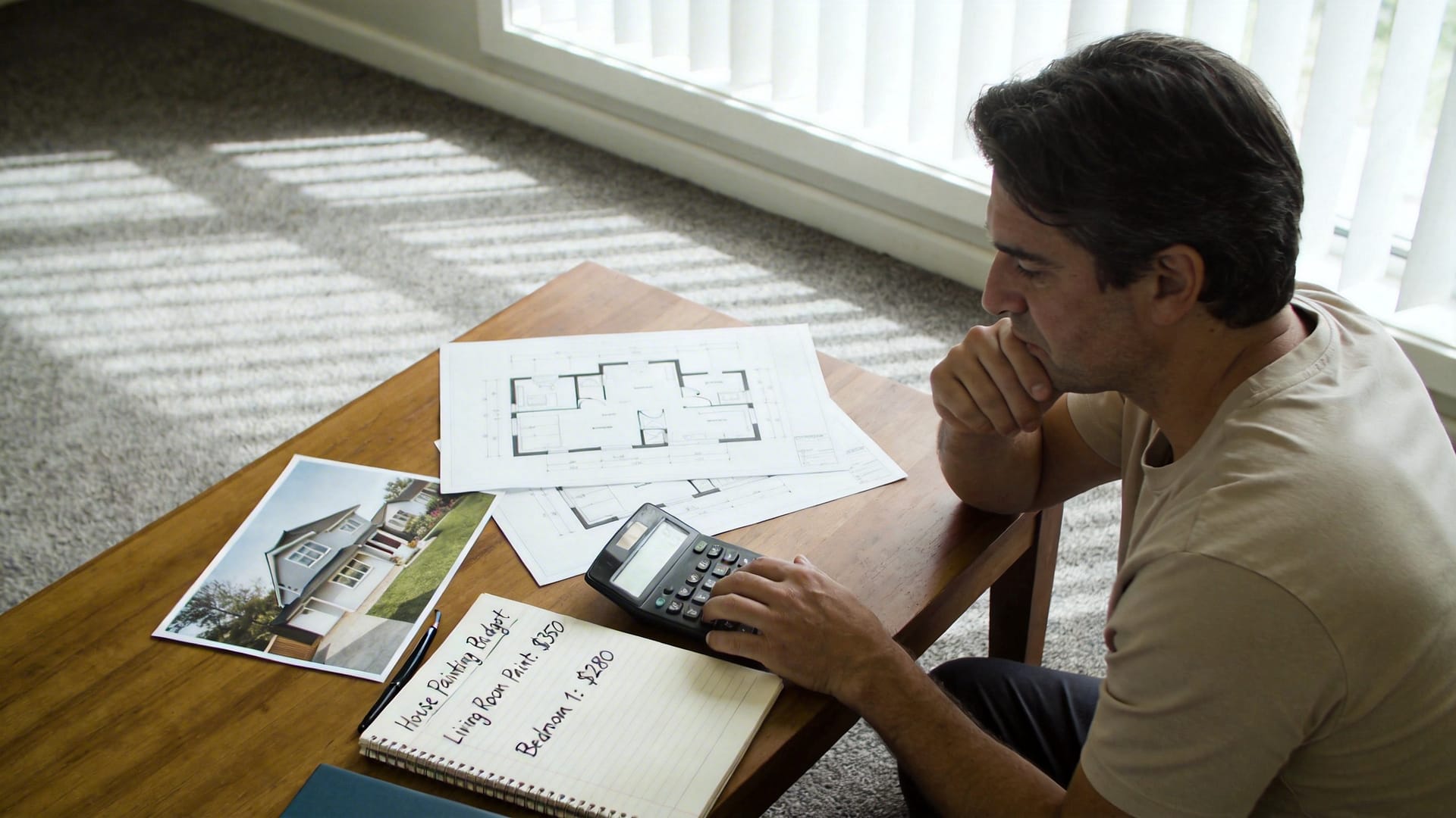 Homeowner planning a realistic house painting budget in New Zealand